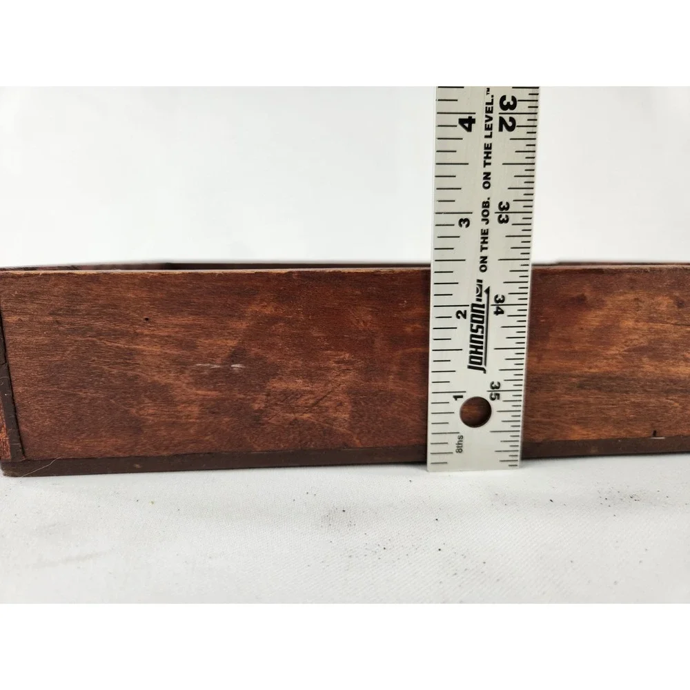 VTG Antique Wood Drawer Tray *Needs Repair* Handmade Small Box Divider‎